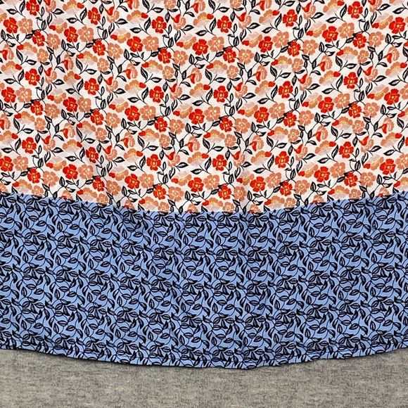 Zac & Rachel Womens Multicolored Floral Sleeveless Open Pullover Blouse Size XL - Picture 4 of 12